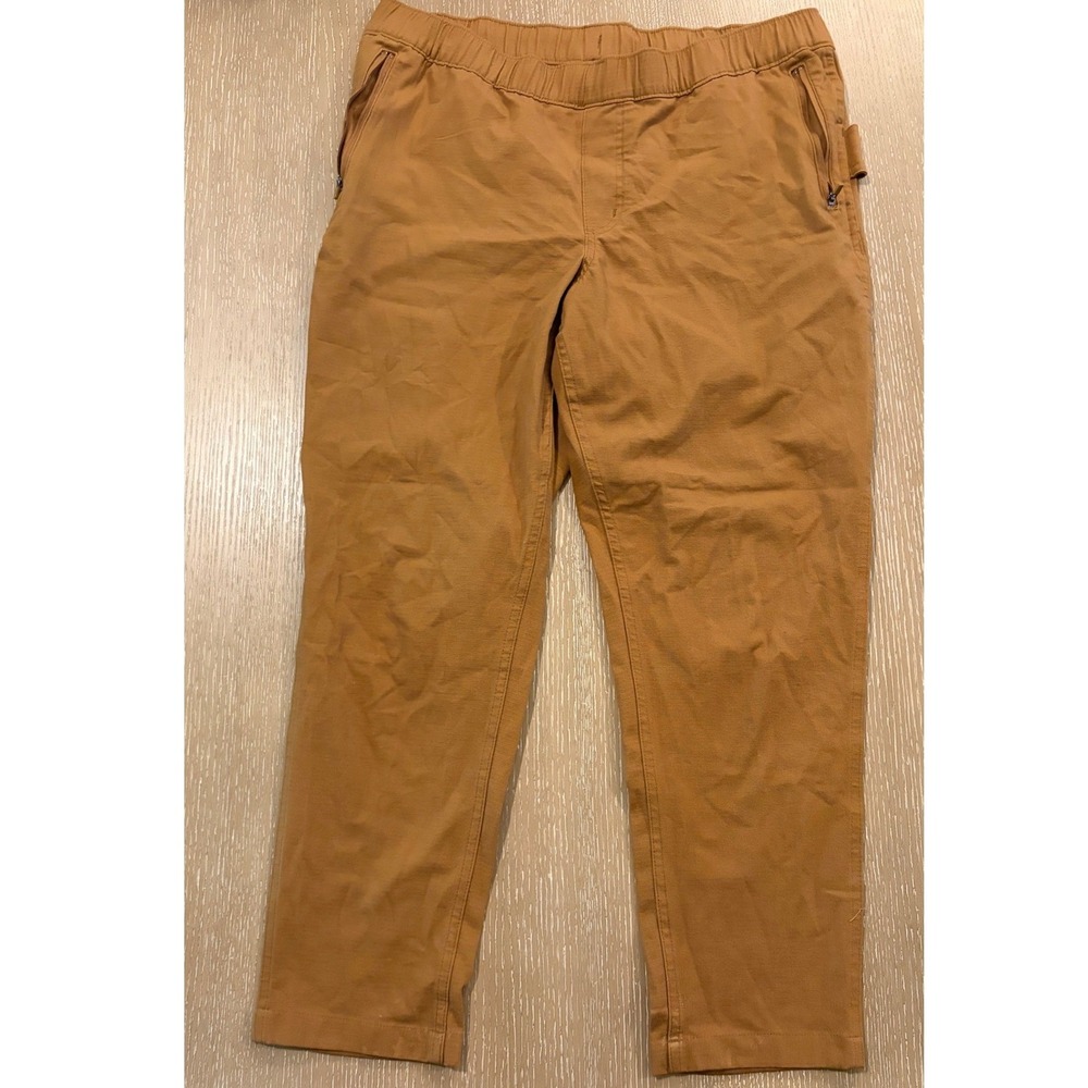 Carhartt Force Relaxed‎ Fit Pants Women's Large Brown Stretch Jogger Utility